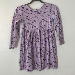 Hanna Anderson Purple 3/4 button front dress